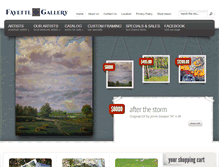 Tablet Screenshot of fayettegallery.com
